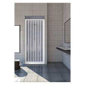 Box doccia a soffietto  porta frontale riducibile 80x185 cm bianco