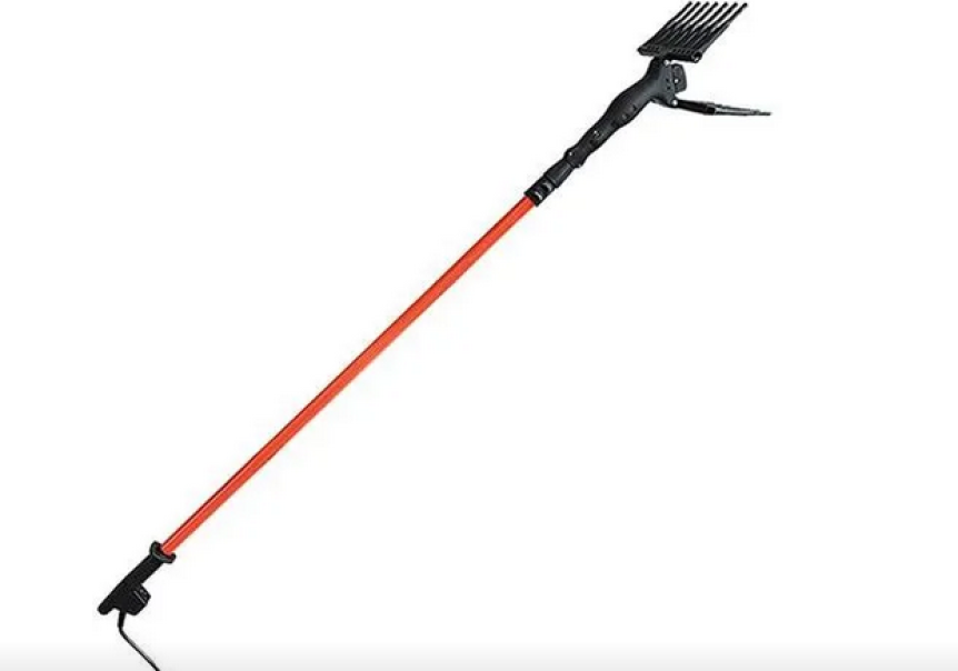 abbacchiatore elettrico a batteria con asta telescopica per raccolta olive