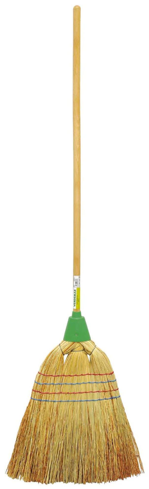 scopa saggina con manico in legno per pulizia pavimenti testa 40 cm immagine prodotto