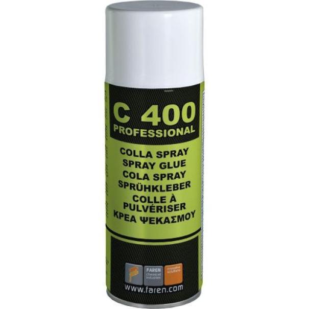 Colla spray universale DFL C400 barattolo 400 ml per incollaggi professionali e hobbistici