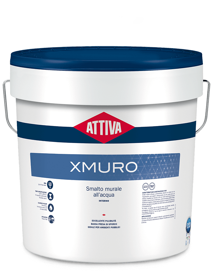 attiva attiva - xmuro smalto murale opaco base neutra 132 lt 8,84 - foto 1