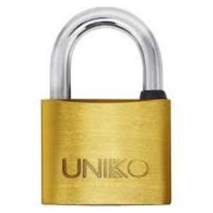 Lucchetto rettangolare  uniko ottone 25 mm sicurezza antifurto