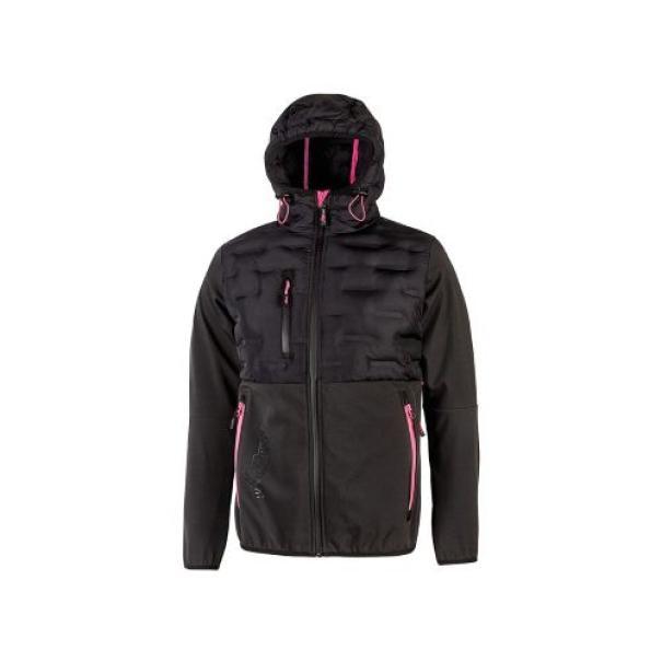 Giacca tecnica donna softshell U. Group Upower Spock Lady L grigio fucsia vista frontale