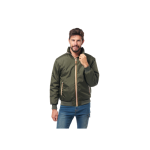 Giubbino in nylon imbottito verde  taglia xl