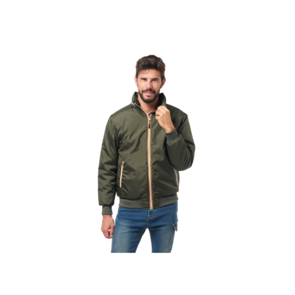 giubbino imbottito in nylon verde taglia XL Logica Professional per lavoro esterno