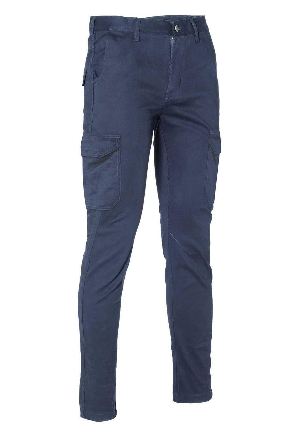 logica professional logica - pantaloni 4 stagioni cotone stretch comodi e resistenti blu tg. 50 - foto 1