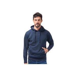 Logica – felpa policotone blu navy con cappuccio e tasca a marsupio tg. 2xl