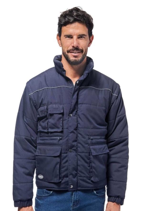 giacca antifreddo policotone blu logica professional maniche staccabili taglia m