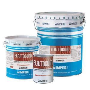 Impermeabilizzante fibrorinforzato imper italia elastogum 1 kg base solvente bianco crema