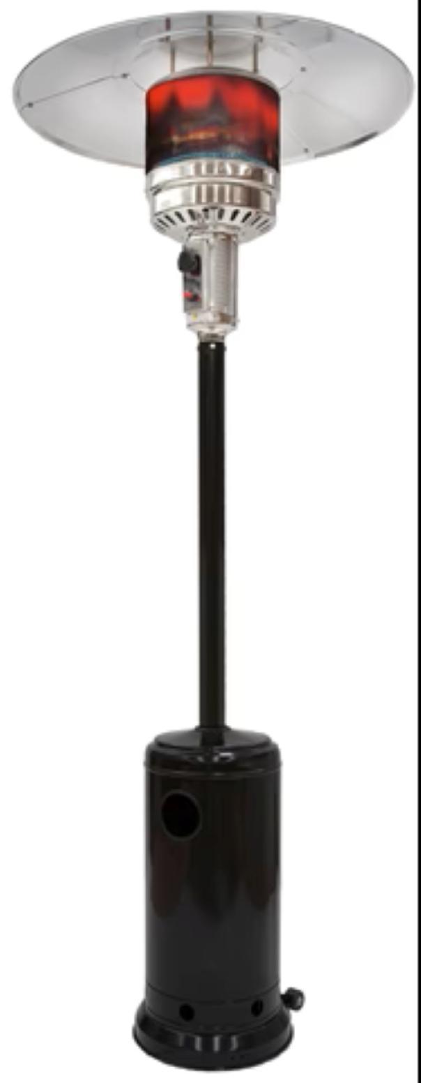 stufa radiante a fungo da esterno DFL 13 kW acciaio verniciato antracite con ruote