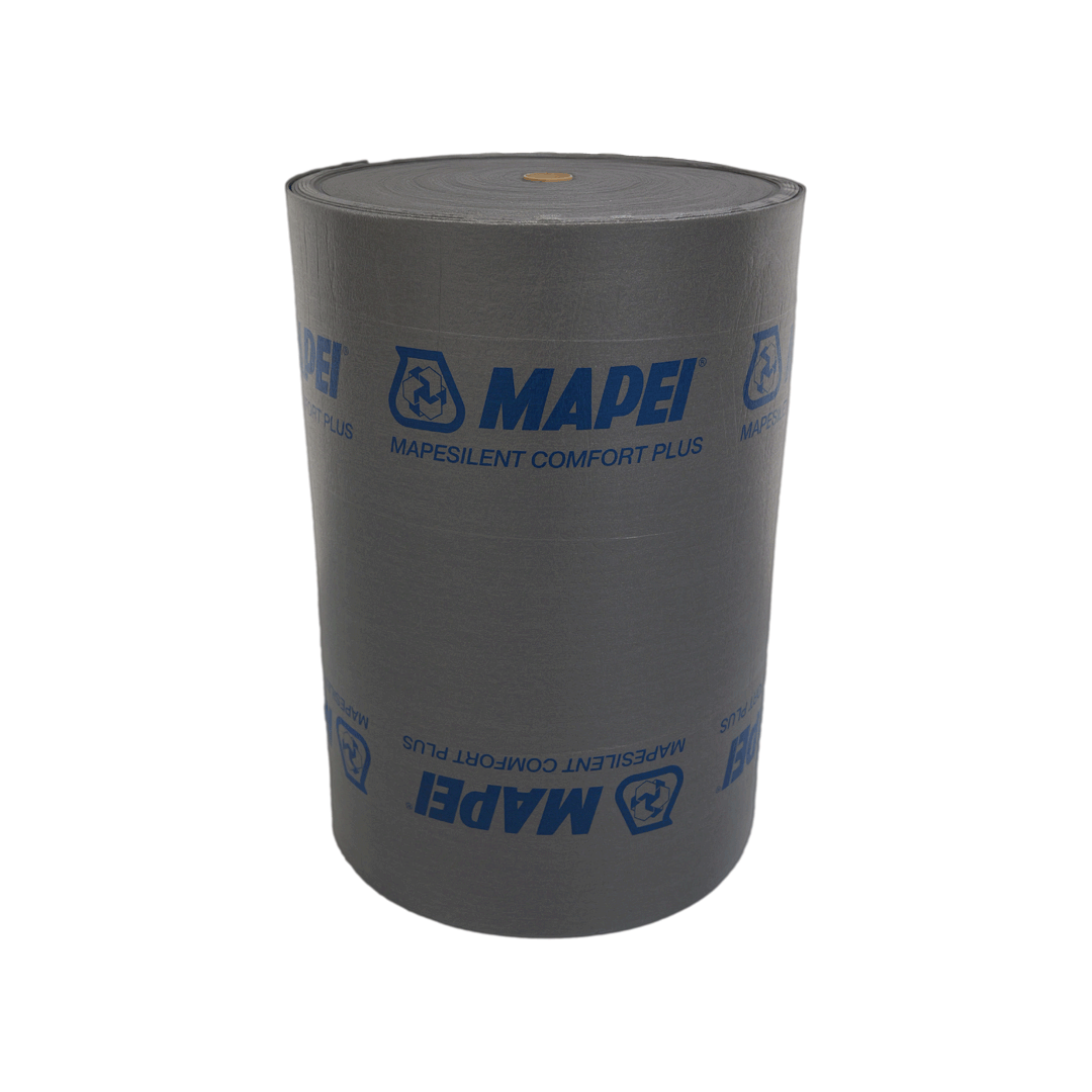 Rotolo isolante termoacustico Mapei Mapesilent Comfort Plus grigio per massetti galleggianti