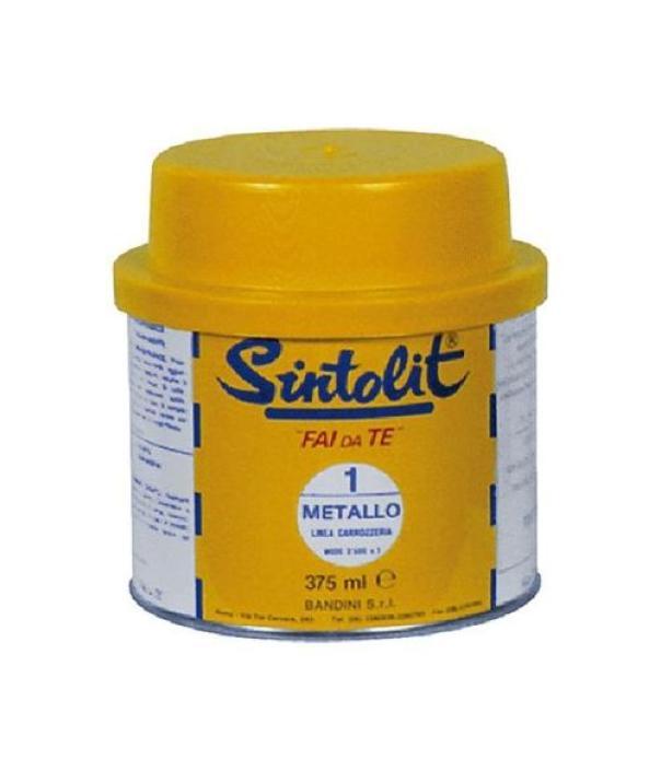 stucco poliestere per metallo DFL Sintolit confezione 60 ml per riparazione superfici metalliche
