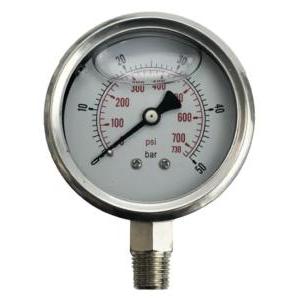 Manometro glicerinato radiale 0 400 bar ø68mm val spray vl