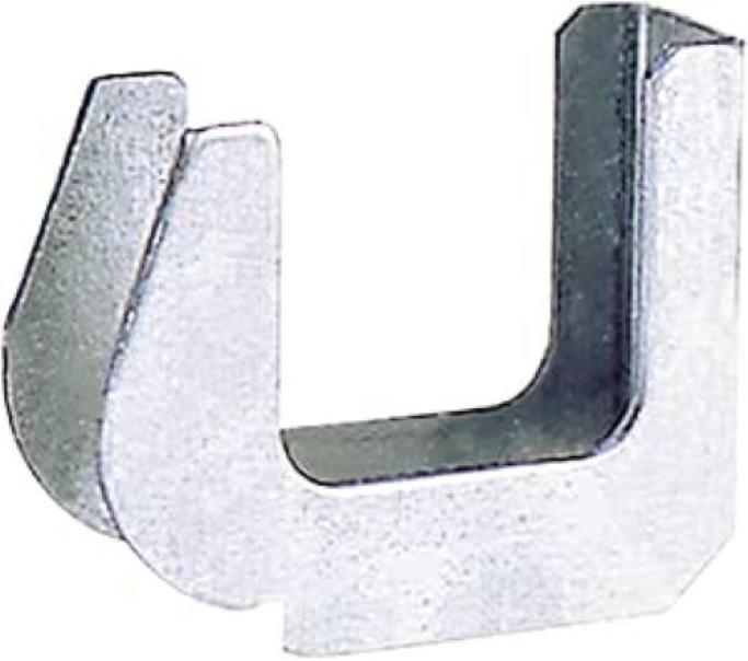 gancio unificato zincato per fissaggio alloggiamento ripiani scaffali metallici robusto