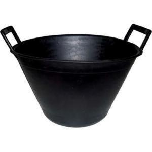 Secchio muratore pvc doppio manico nero  capacità elevata resistente  102180