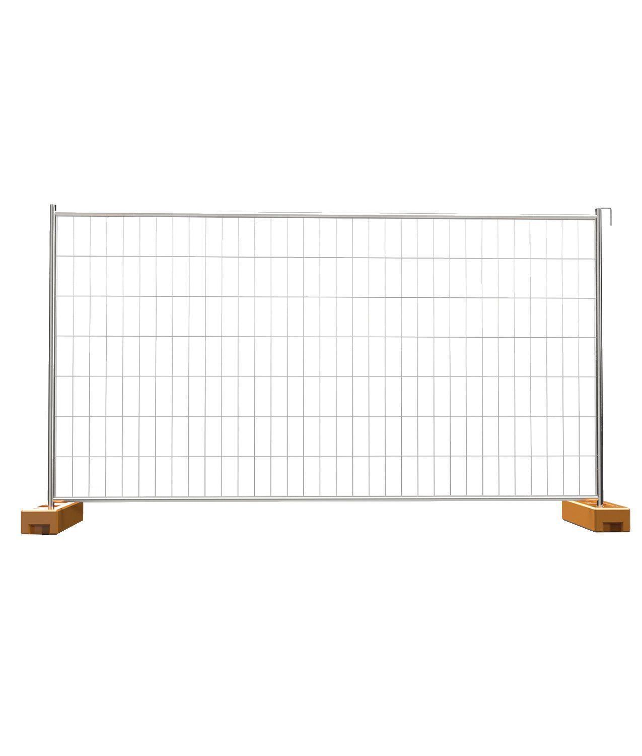 recinzione mobile metallica per cantieri con pannello tubolare 250x100 cm base ancorabile FIRS Italia