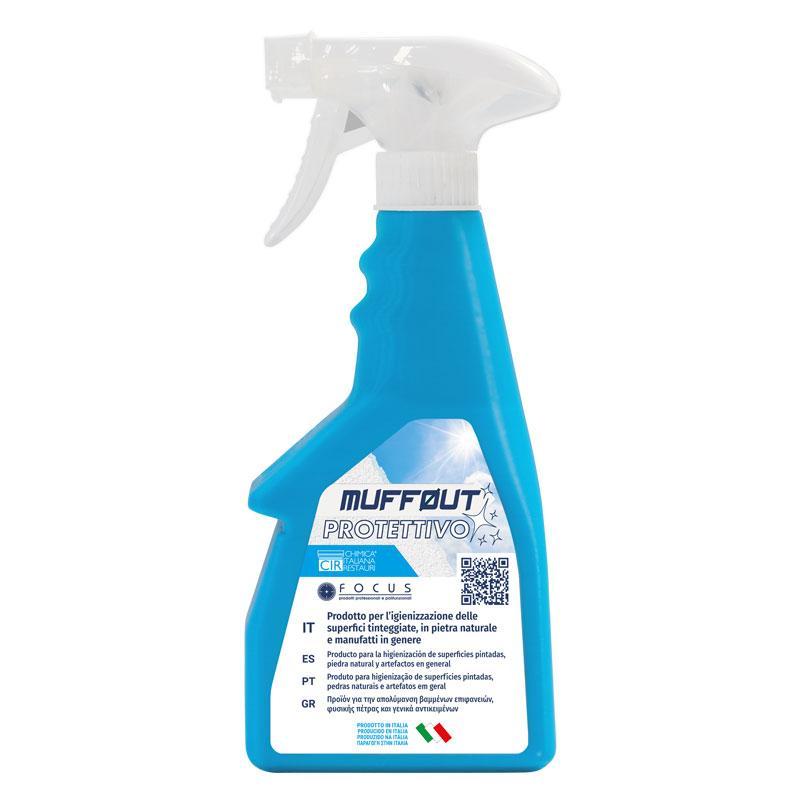 spray protettivo antimuffa cir chimica italiana restauri muffout 500 ml per igienizzazione superfici tinteggiate e pietra