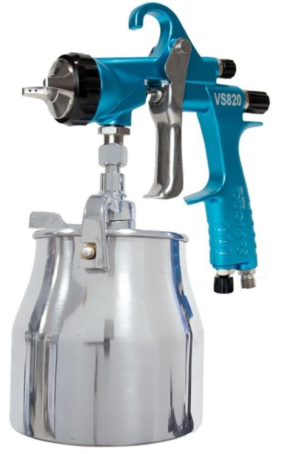 aerografo professionale con tazza inferiore da 600cc per verniciatura di precisione