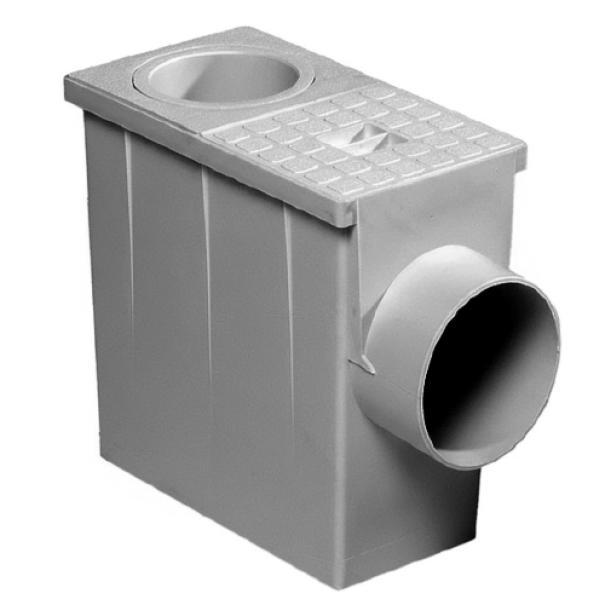 pozzetto pluviale sifonato in pvc compatibile con tubi 80 100 mm per scarico acque meteoriche dakota