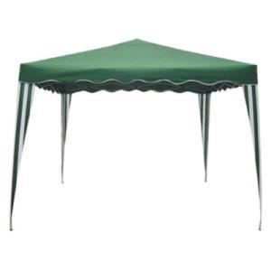 Gazebo pieghevole acciaio verniciato telo polietilene verde 2x3 metri
