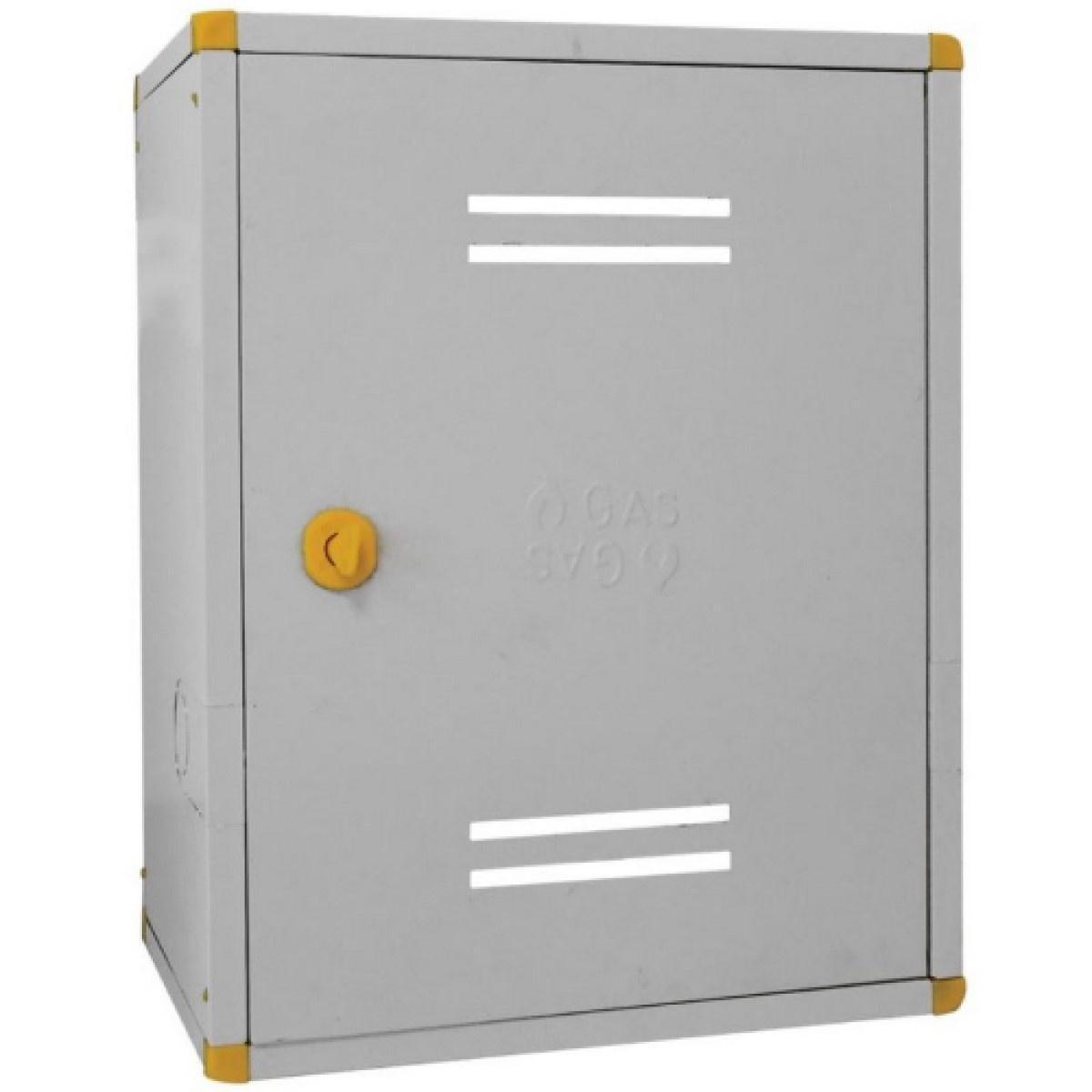 Cassetta protettiva per contatore gas metano in lamiera verniciata dimensioni 40x50x24 cm installazione esterna e interna