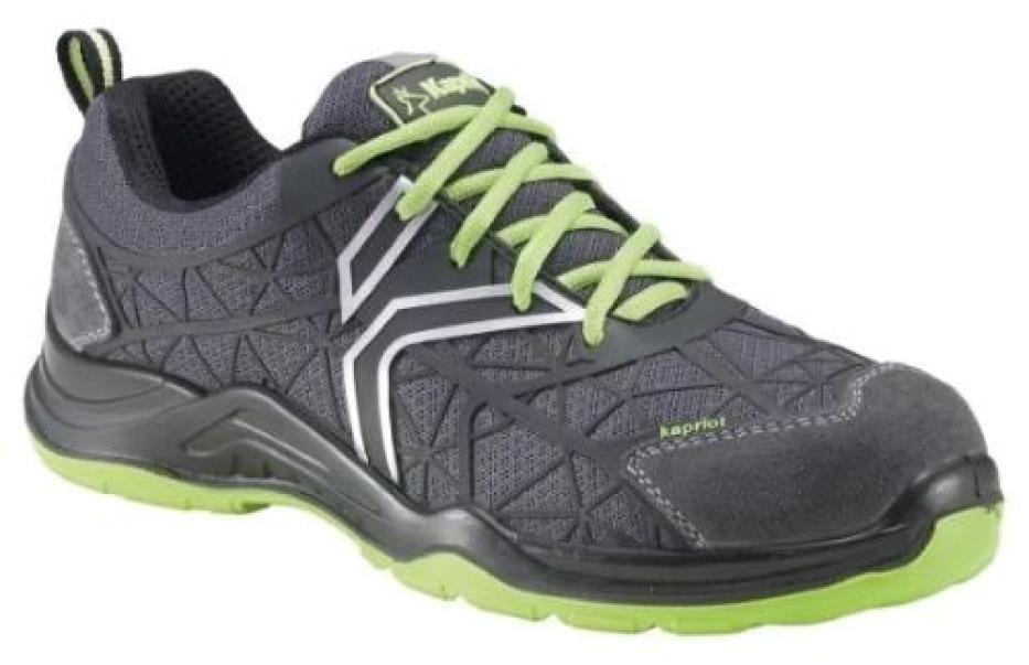 Scarpa antinfortunistica Kapriol Spider taglia 43 nero verde tomaia resistente visione laterale