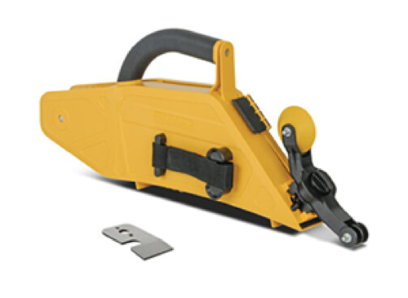 attrezzo tendinastro per cartongesso professionale giallo nero con lama di ricambio bulova