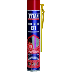 Schiuma poliuretanica antifiamma  tytan fire stop b1 750 ml pistola