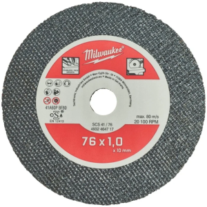 Milwaukee disco taglio 76mm per m12fcot(conf. 5pz)