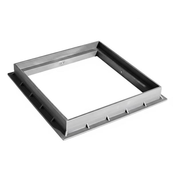 Telaio portacoperchio quadrato per griglia 300x300 Dakota in metallo robusto