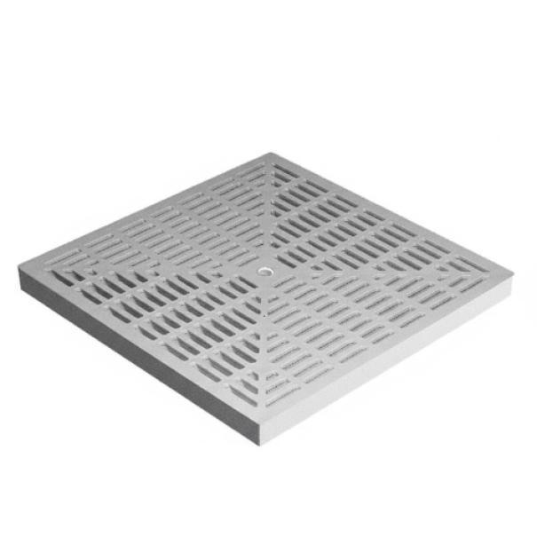 Griglia in PVC quadrata 30x30 centimetri Dakota per copertura pozzetto sistema di drenaggio esterno