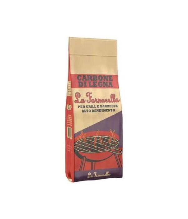 sacco di carbone vegetale DFL per barbecue alto rendimento 5 kg
