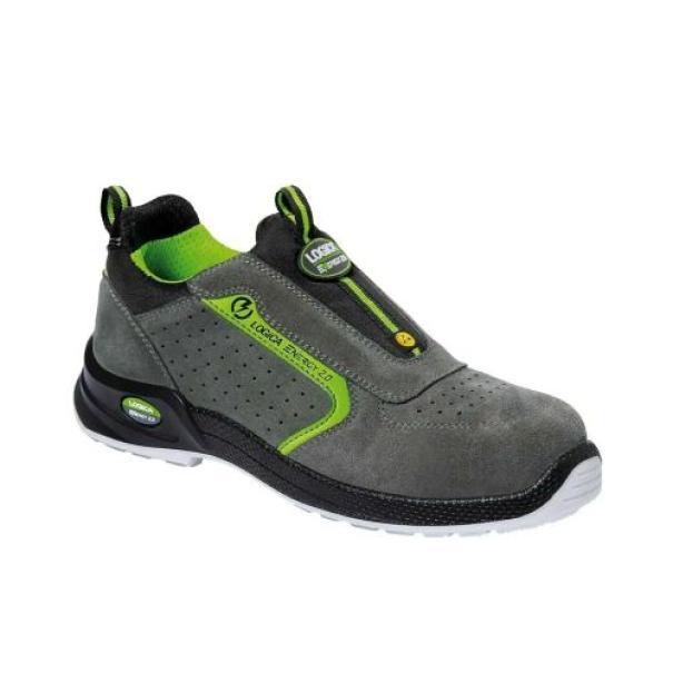Scarpa antinfortunistica bassa S1PS Logica Professional Sidney grigio verde taglia 44 vista laterale