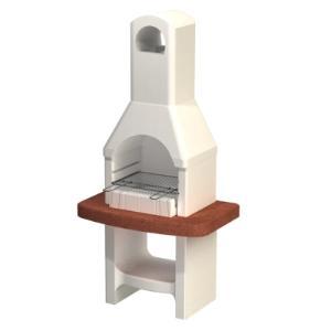 Barbecue in calcestruzzo per esterno struttura compatta con griglia inclusa modello aruba