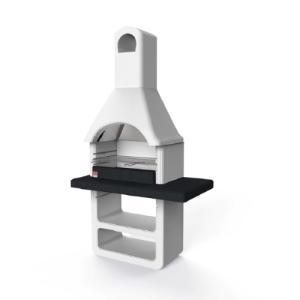 Barbecue in calcestruzzo maribor barbecue da esterno struttura robusta ripiani laterali