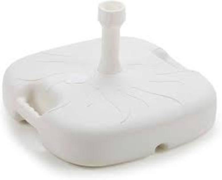 base ombrellone in plastica bianca Brico Io resistente per giardino esterni