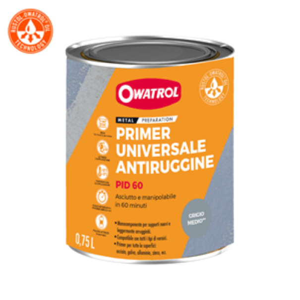 primer universale antiruggine per metalli BULOVA 1 litro protezione acciaio alluminio ghisa zinco W1537