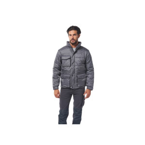 Giacca da lavoro nylon grigio  maniche staccabili taglia 2xl
