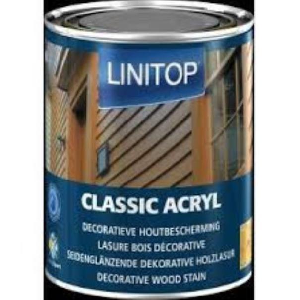Barattolo di finitura acrilica bianca Bulova Classic Acryl da 2,5 litri per protezione legno