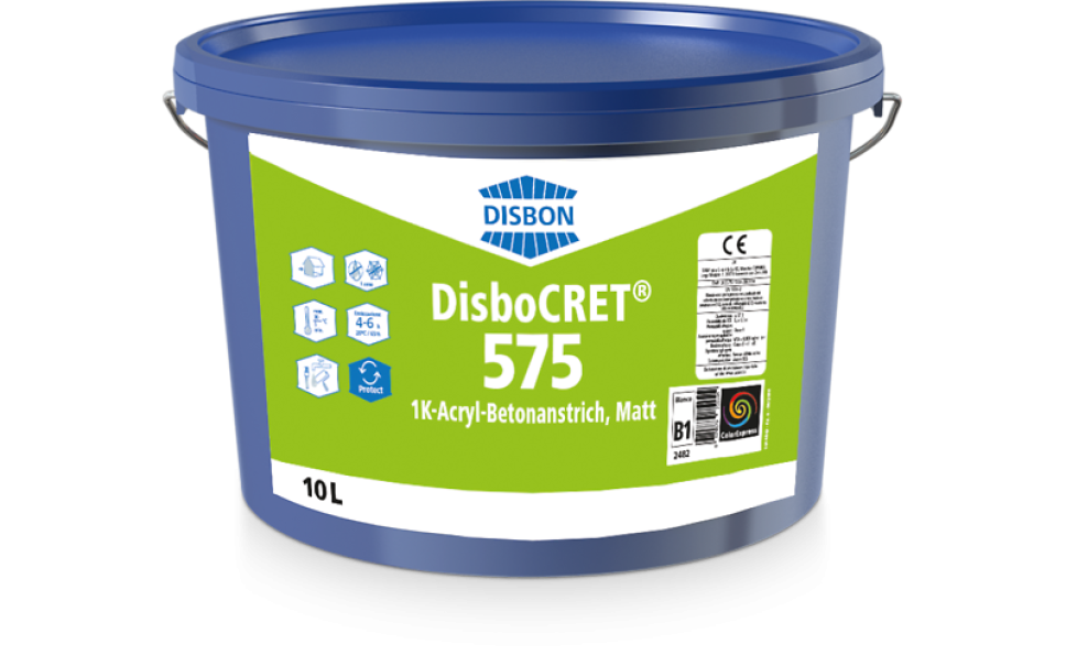 Secchiello rivestimento protettivo Caparol Disbocret 575 opaco anticarbonatazione 10 litri per cemento armato e superfici in calcestruzzo