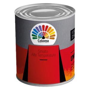 Smalto alta temperatura nero opaco colorea 0.375l per metallo superfici riscaldate
