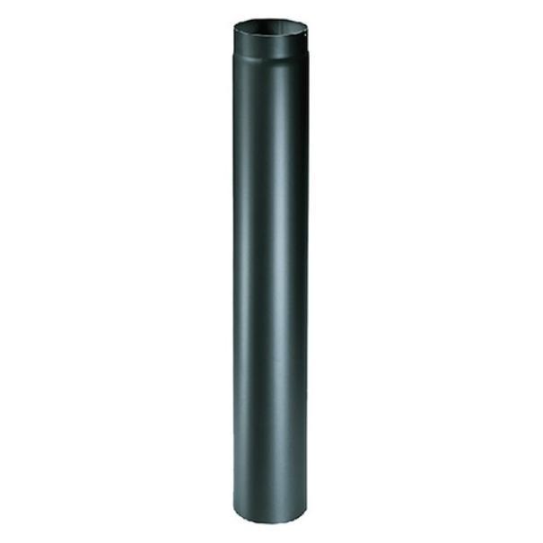 tubo in acciaio nero per stufe a legna diametro 120 mm lunghezza 100 cm dfl