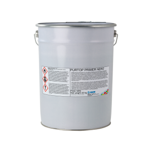 Primer monocomponente a solvente  purtop primer nero 20 kg per asfalto superfici impermeabilizzate