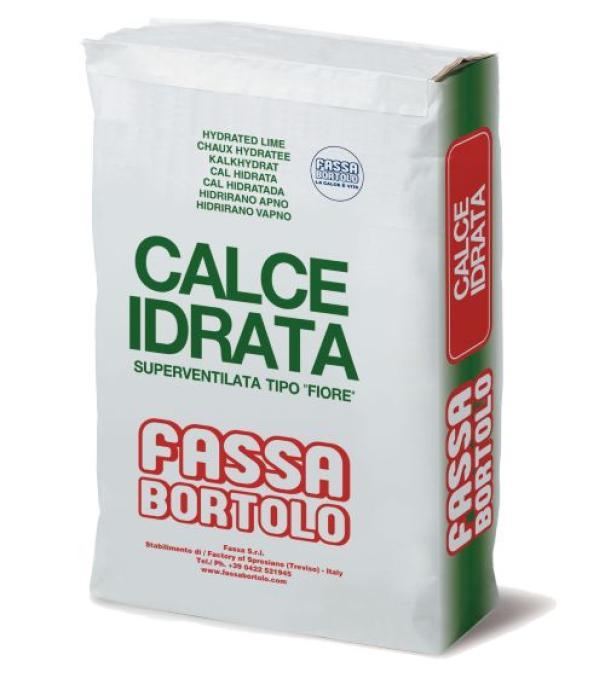 Sacco di calce idrata superventilata Fassa Bortolo 25 kg vista frontale