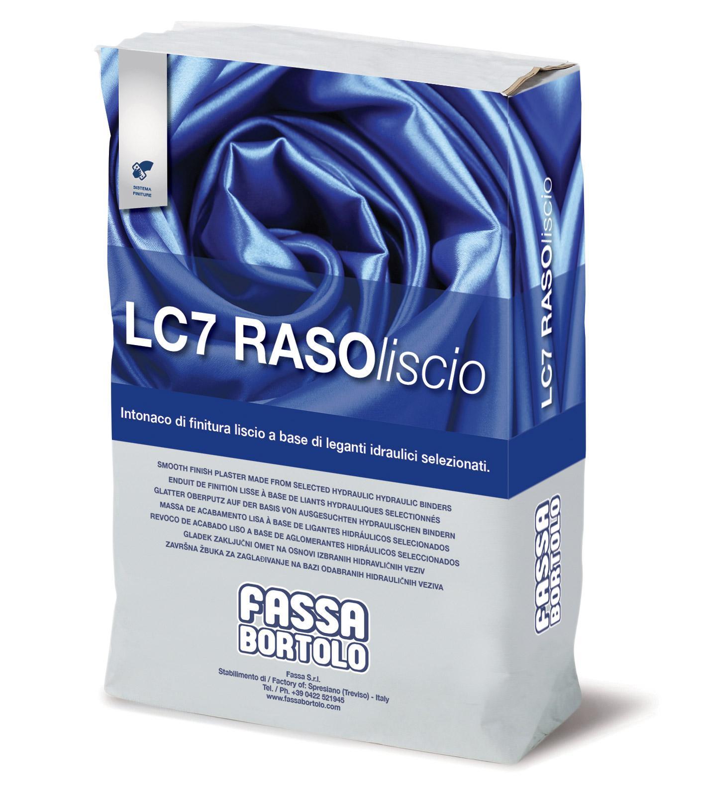 Fassa LC7 Rasoliscio intonaco di finitura liscio per interni ed esterni sacco 20 kg