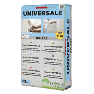 Stucco universale in polvere  rualaix rx135 multifunzione 15 kg confezione