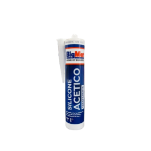 Sigillante siliconico acetico trasparente  300 ml cartuccia monocomponente