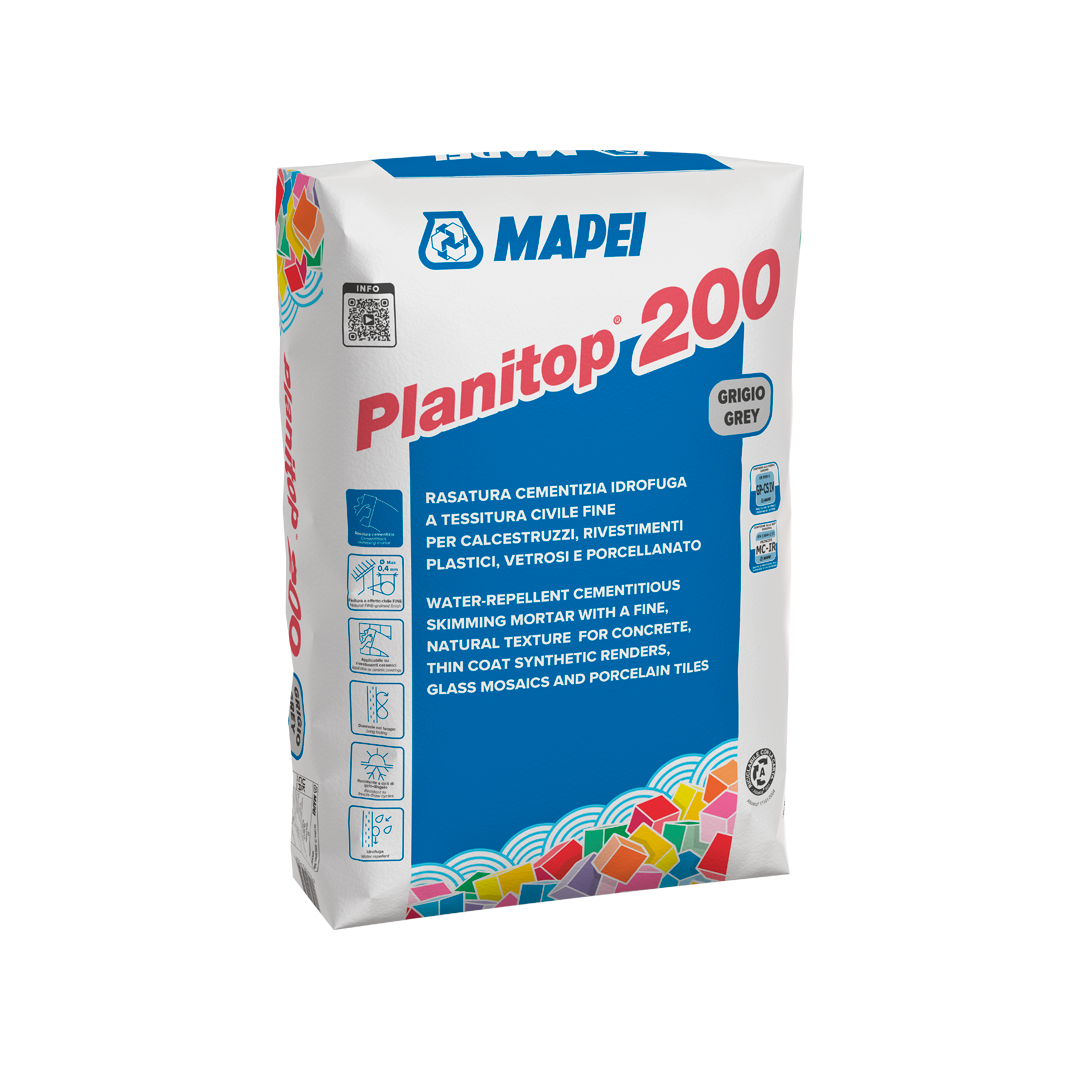 Sacco Planitop 200 Mapei rasatura cementizia idrofuga bianca 25kg