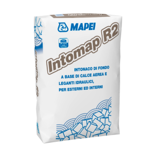 Malta premiscelata  intomap r2 calce cemento 25 kg intonaco grigio