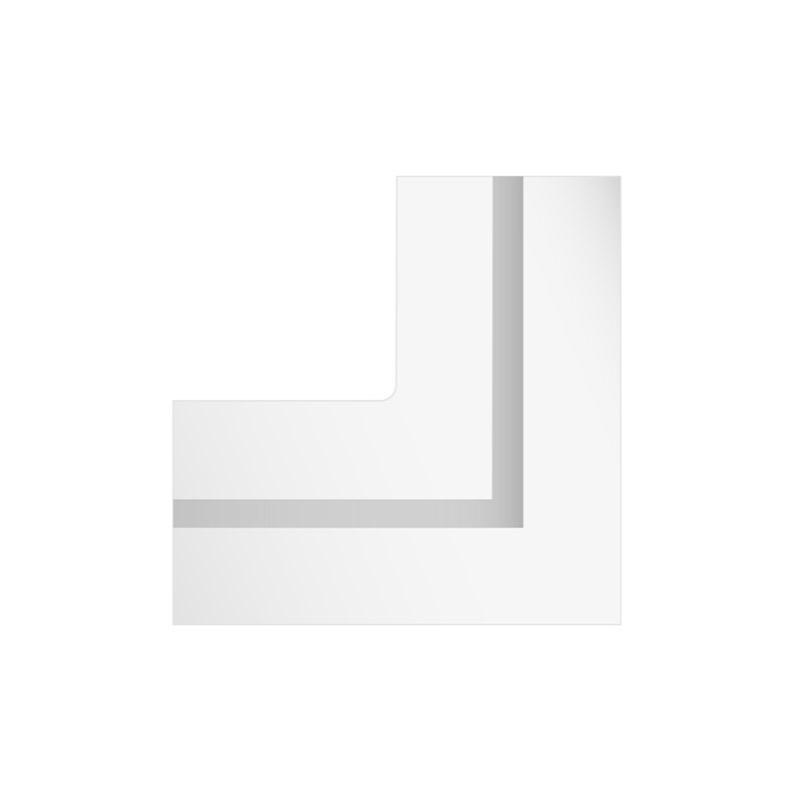 Elemento di raccordo angolo bianco Gypsocomete Fassa per sistemi a secco